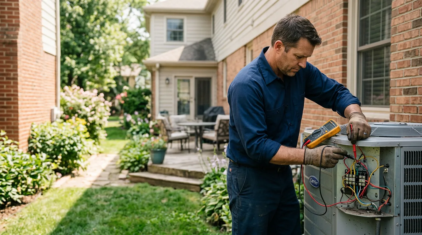 HVAC technician working near Rockwell, IA